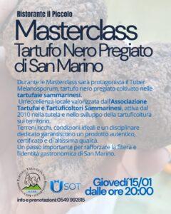 Masterclass Tartufo nero pregiato di San Marino